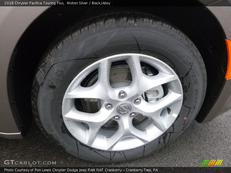 Molten Silver / Black/Alloy 2018 Chrysler Pacifica Touring Plus