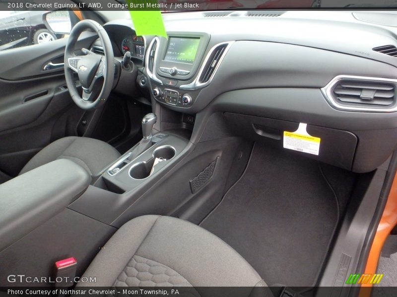 Orange Burst Metallic / Jet Black 2018 Chevrolet Equinox LT AWD