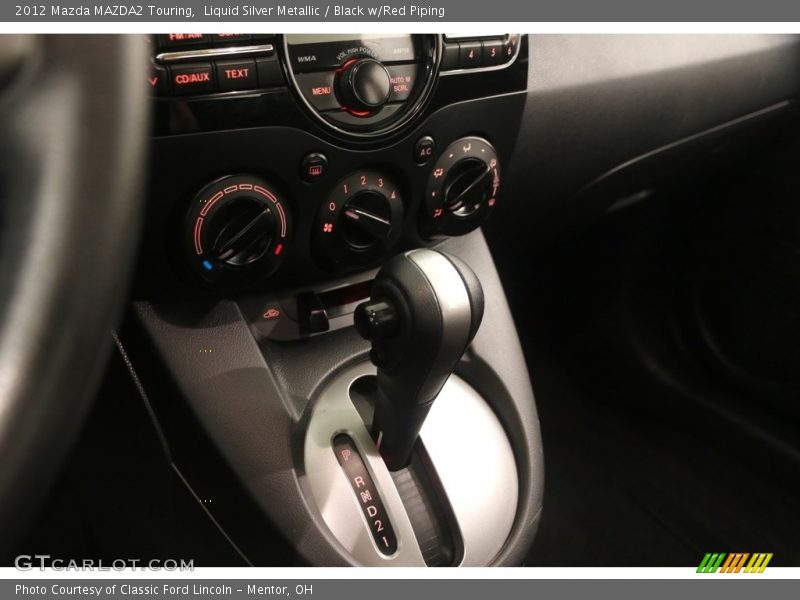 Liquid Silver Metallic / Black w/Red Piping 2012 Mazda MAZDA2 Touring