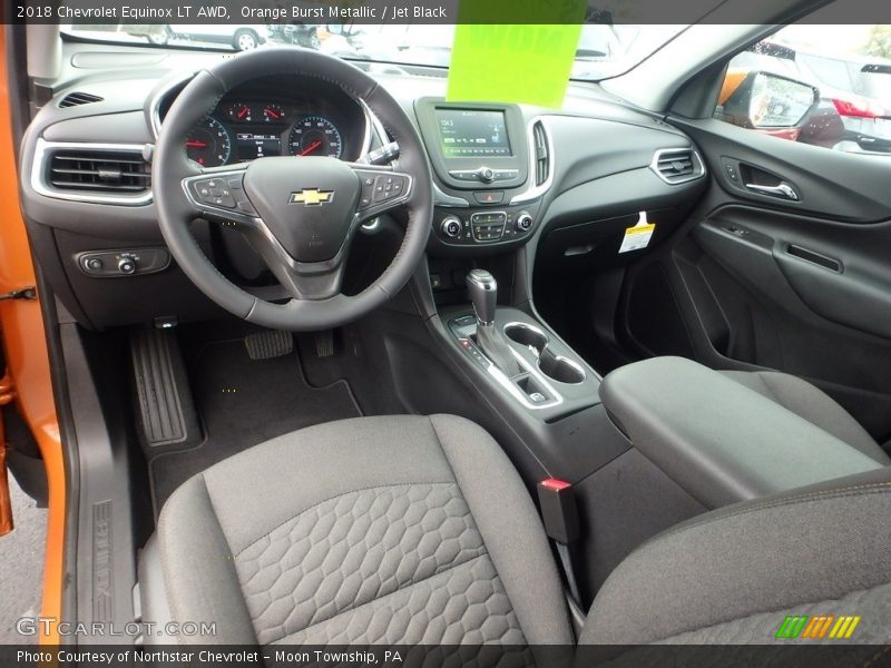 Orange Burst Metallic / Jet Black 2018 Chevrolet Equinox LT AWD