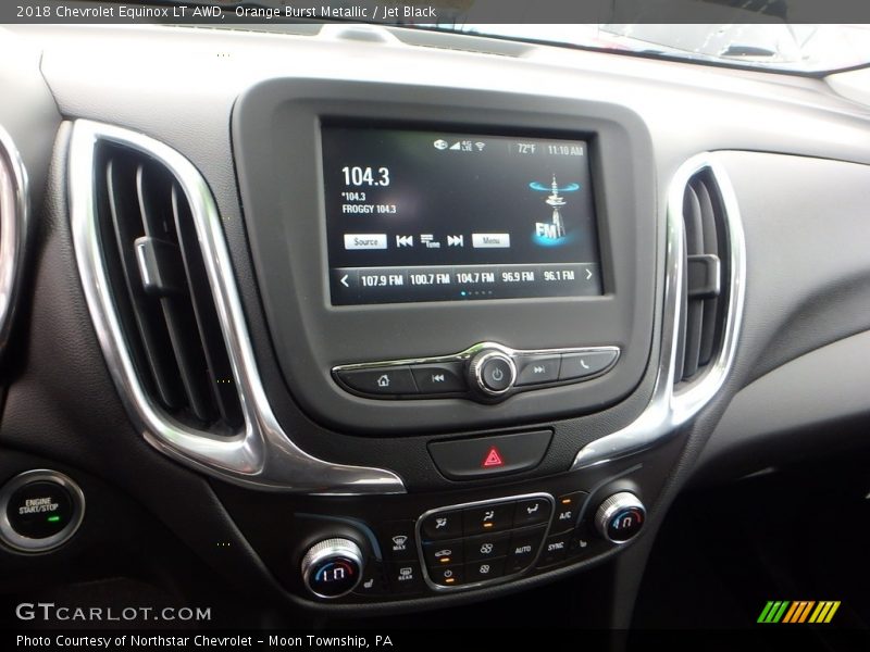 Orange Burst Metallic / Jet Black 2018 Chevrolet Equinox LT AWD