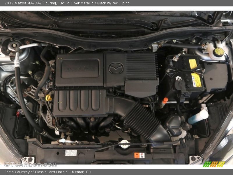 Liquid Silver Metallic / Black w/Red Piping 2012 Mazda MAZDA2 Touring