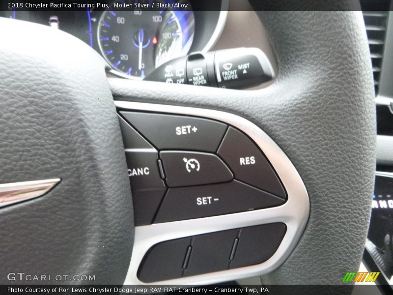 Molten Silver / Black/Alloy 2018 Chrysler Pacifica Touring Plus