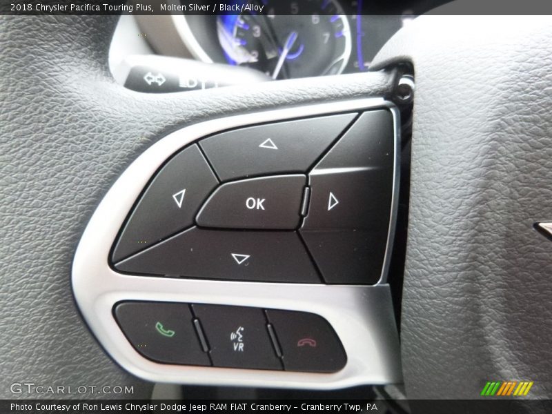 Molten Silver / Black/Alloy 2018 Chrysler Pacifica Touring Plus