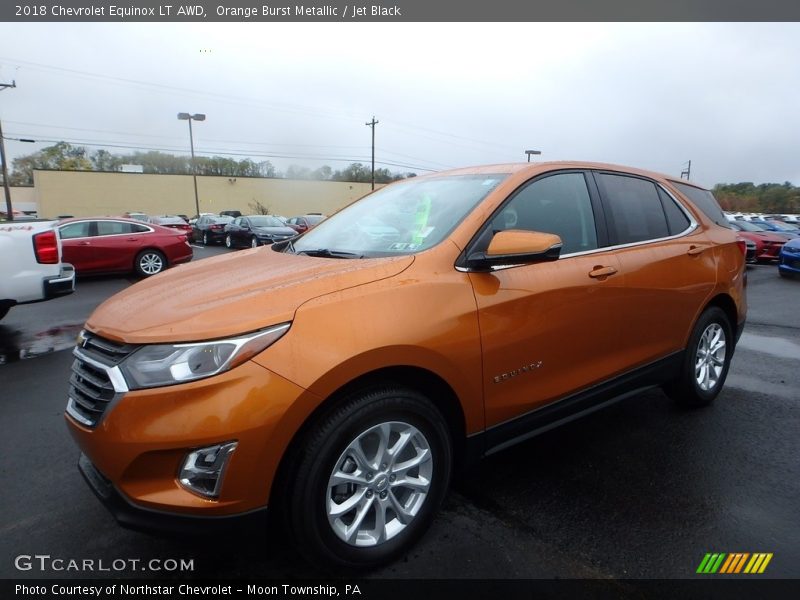 Orange Burst Metallic / Jet Black 2018 Chevrolet Equinox LT AWD