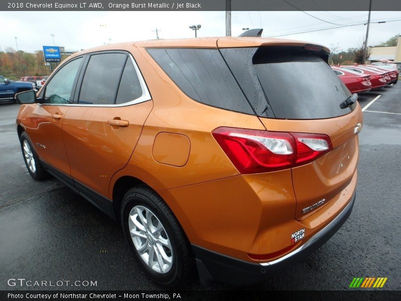 Orange Burst Metallic / Jet Black 2018 Chevrolet Equinox LT AWD