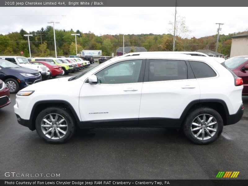 Bright White / Black 2018 Jeep Cherokee Limited 4x4