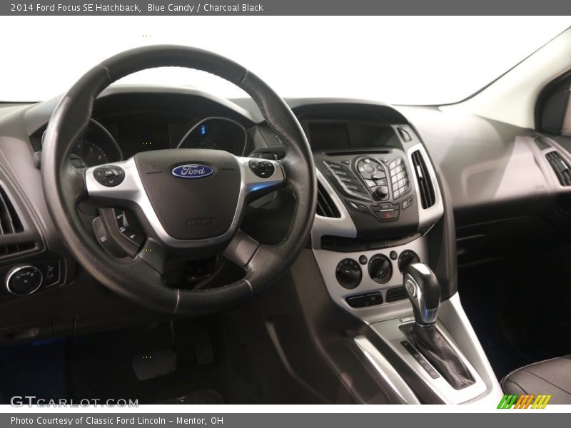 Blue Candy / Charcoal Black 2014 Ford Focus SE Hatchback