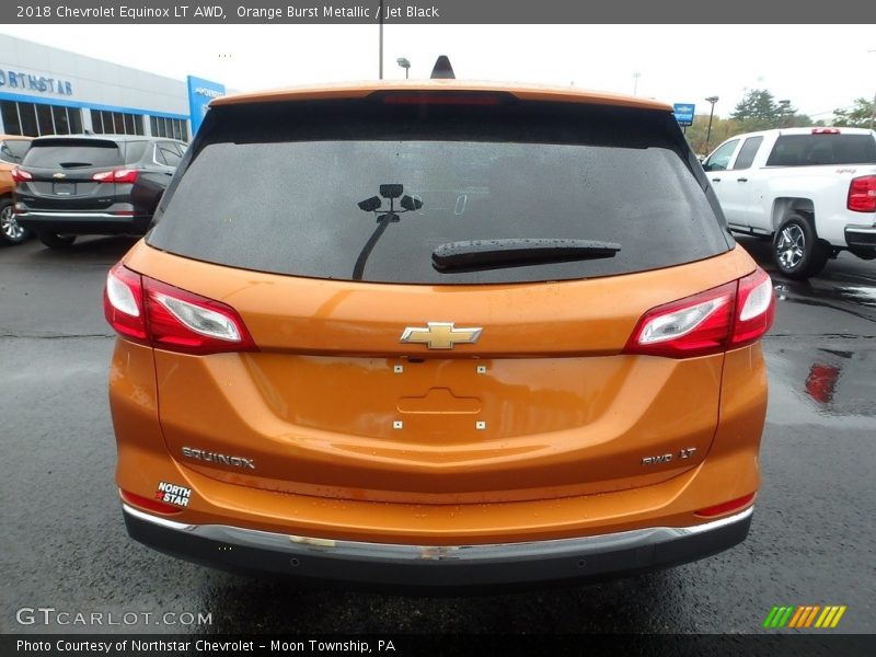 Orange Burst Metallic / Jet Black 2018 Chevrolet Equinox LT AWD