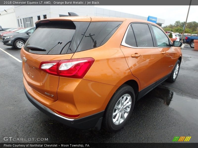 Orange Burst Metallic / Jet Black 2018 Chevrolet Equinox LT AWD