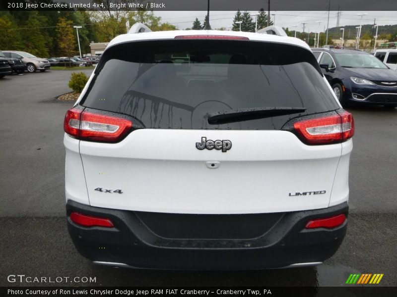 Bright White / Black 2018 Jeep Cherokee Limited 4x4