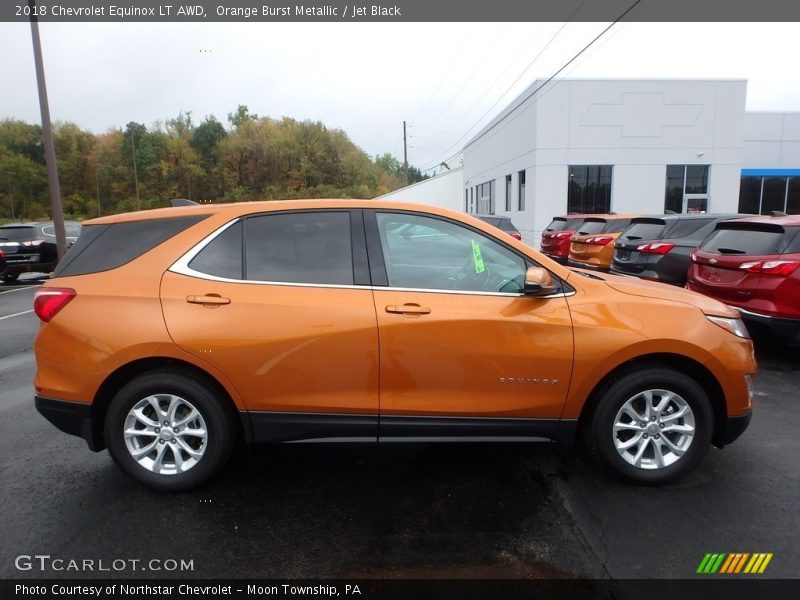 Orange Burst Metallic / Jet Black 2018 Chevrolet Equinox LT AWD