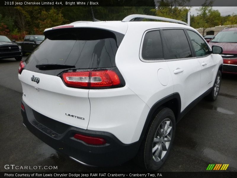 Bright White / Black 2018 Jeep Cherokee Limited 4x4