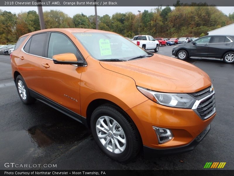 Orange Burst Metallic / Jet Black 2018 Chevrolet Equinox LT AWD