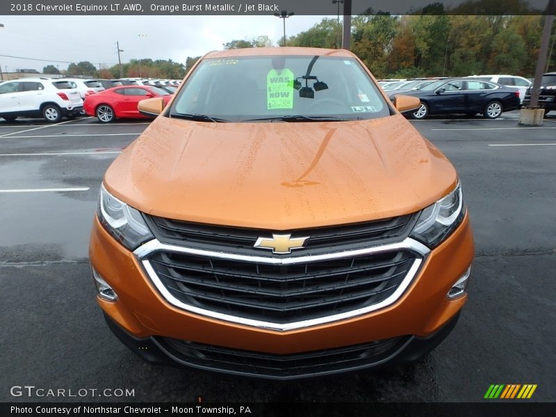 Orange Burst Metallic / Jet Black 2018 Chevrolet Equinox LT AWD