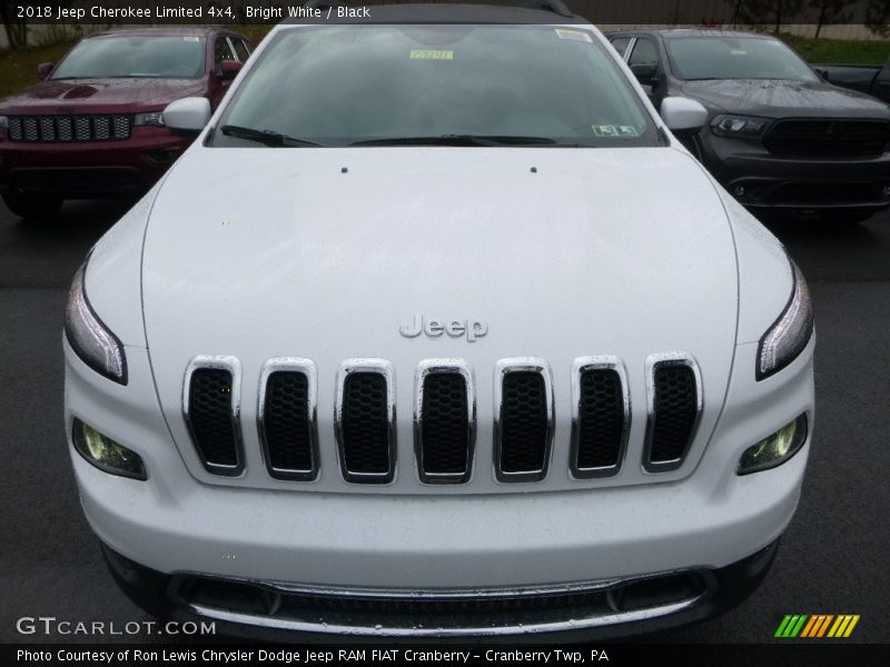Bright White / Black 2018 Jeep Cherokee Limited 4x4