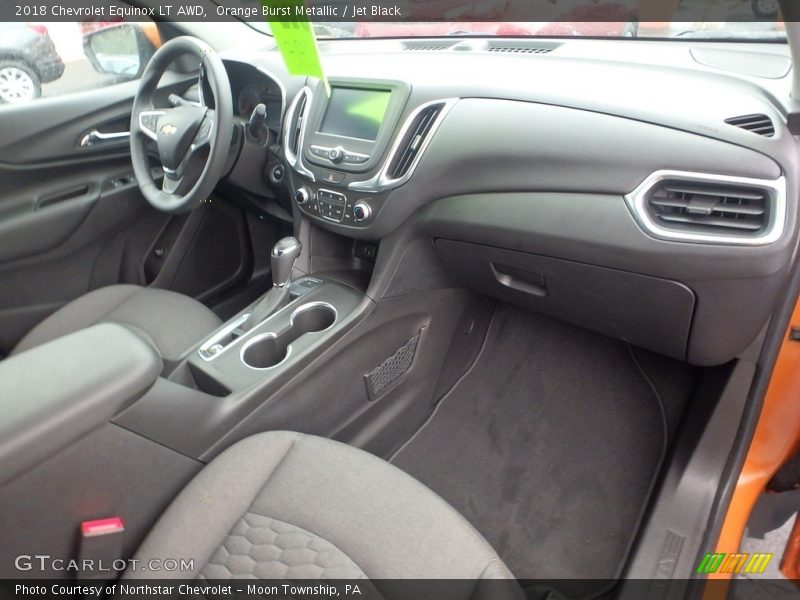 Orange Burst Metallic / Jet Black 2018 Chevrolet Equinox LT AWD