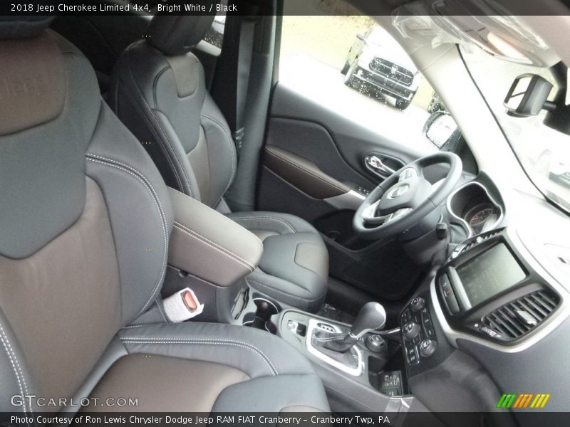 Bright White / Black 2018 Jeep Cherokee Limited 4x4