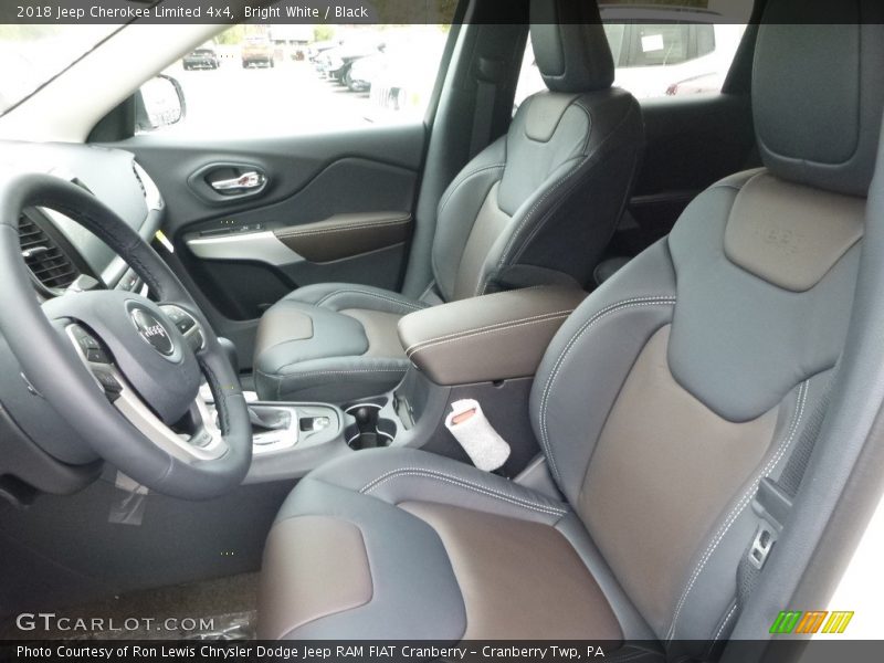 Bright White / Black 2018 Jeep Cherokee Limited 4x4