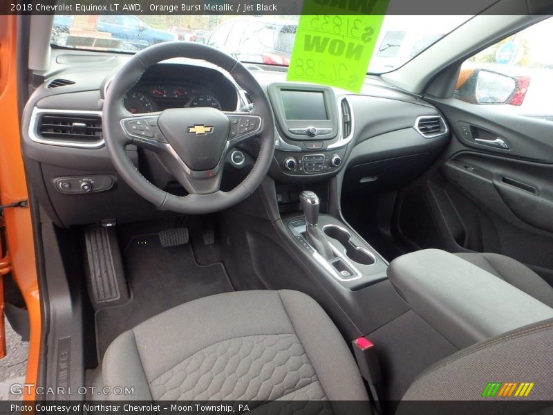 Orange Burst Metallic / Jet Black 2018 Chevrolet Equinox LT AWD