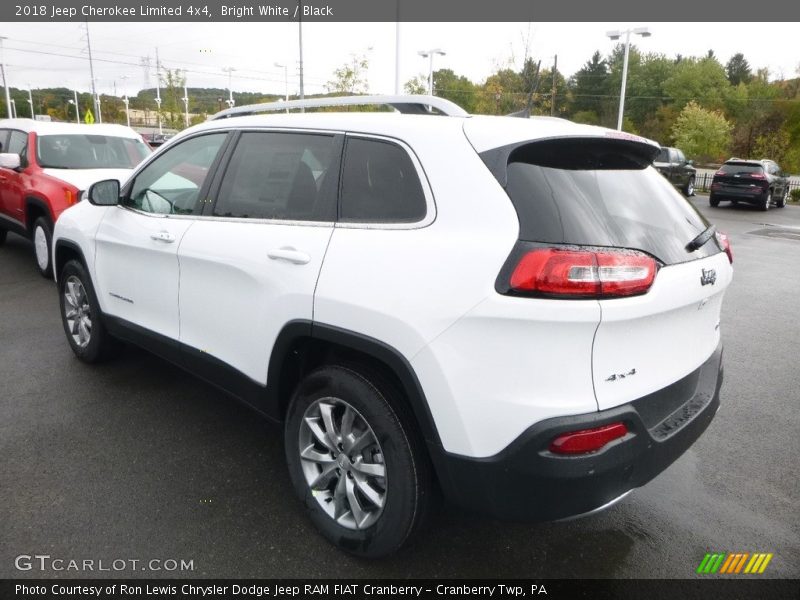 Bright White / Black 2018 Jeep Cherokee Limited 4x4