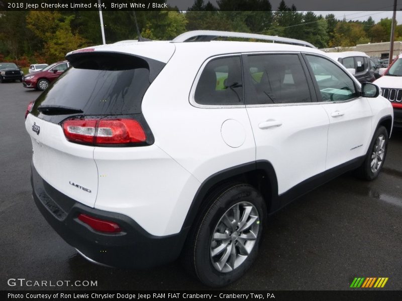 Bright White / Black 2018 Jeep Cherokee Limited 4x4