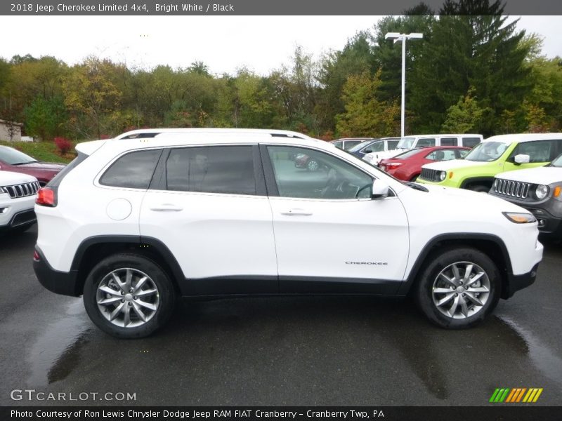 Bright White / Black 2018 Jeep Cherokee Limited 4x4