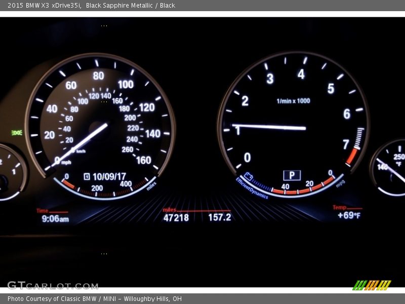 Black Sapphire Metallic / Black 2015 BMW X3 xDrive35i
