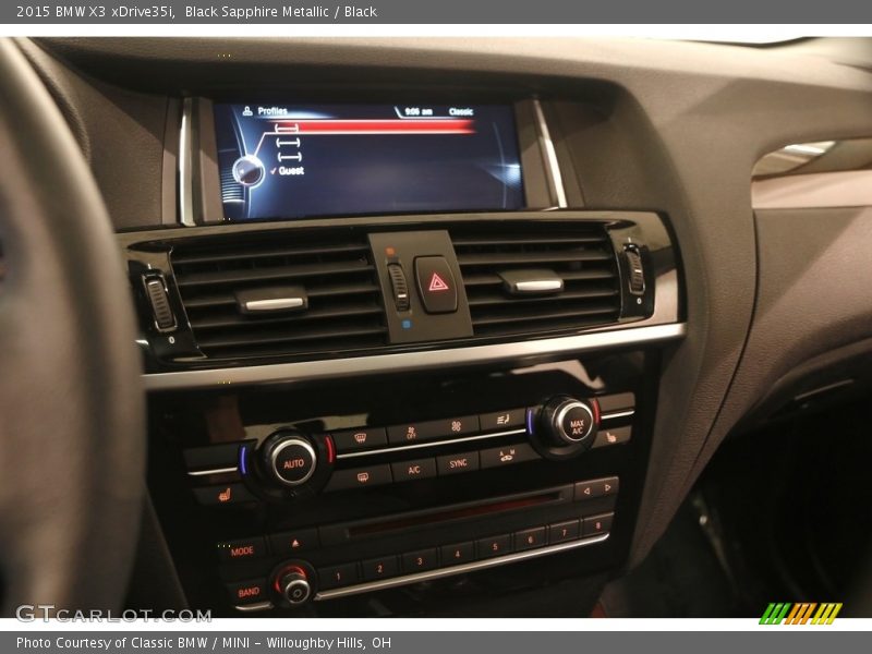 Black Sapphire Metallic / Black 2015 BMW X3 xDrive35i