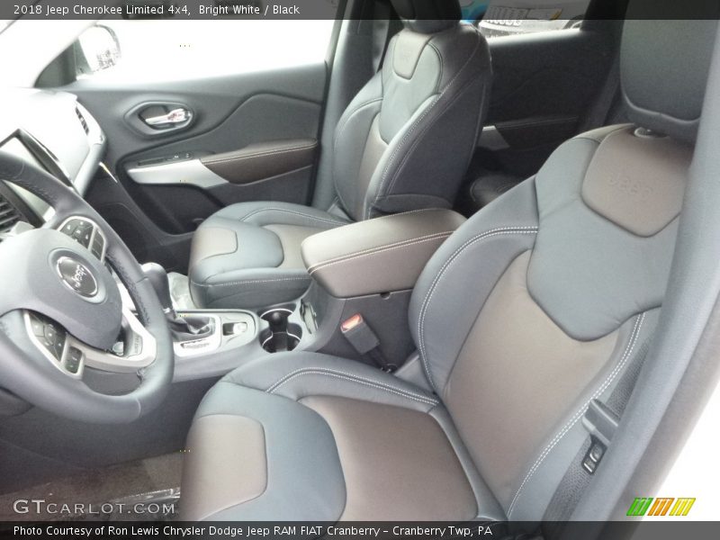 Bright White / Black 2018 Jeep Cherokee Limited 4x4