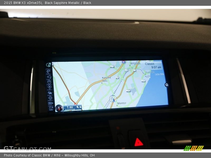 Black Sapphire Metallic / Black 2015 BMW X3 xDrive35i