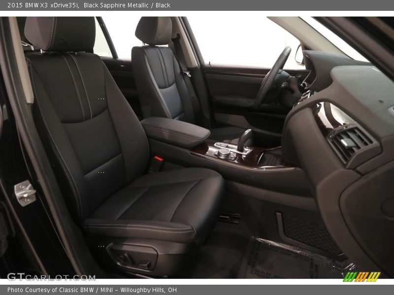 Black Sapphire Metallic / Black 2015 BMW X3 xDrive35i