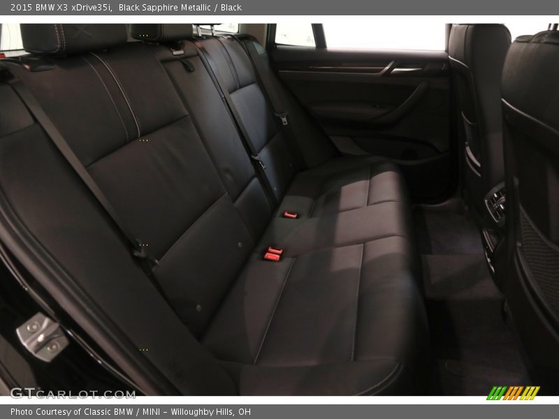Black Sapphire Metallic / Black 2015 BMW X3 xDrive35i