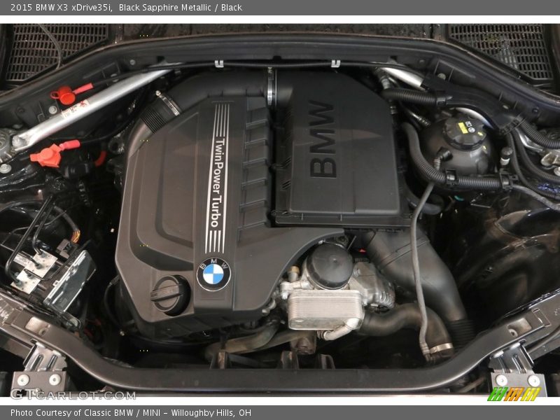 Black Sapphire Metallic / Black 2015 BMW X3 xDrive35i