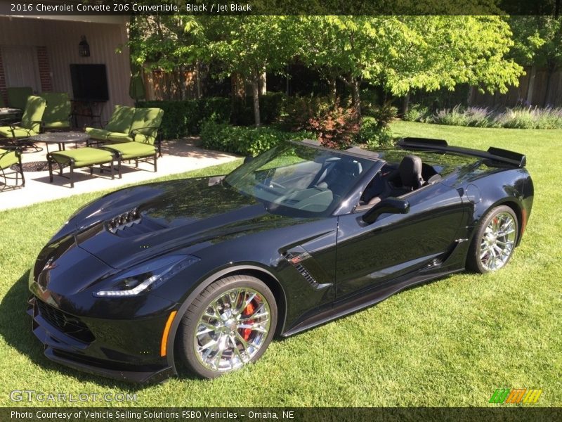Black / Jet Black 2016 Chevrolet Corvette Z06 Convertible