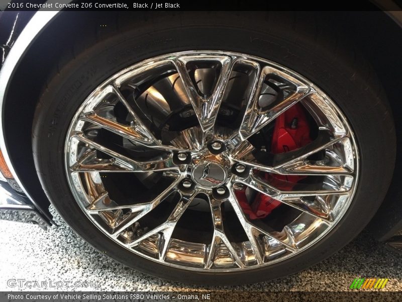 Black / Jet Black 2016 Chevrolet Corvette Z06 Convertible
