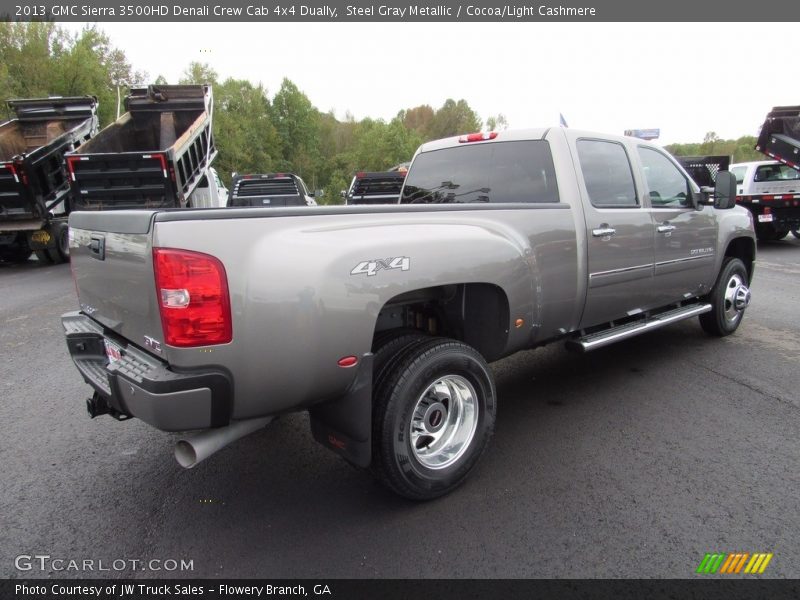 Steel Gray Metallic / Cocoa/Light Cashmere 2013 GMC Sierra 3500HD Denali Crew Cab 4x4 Dually
