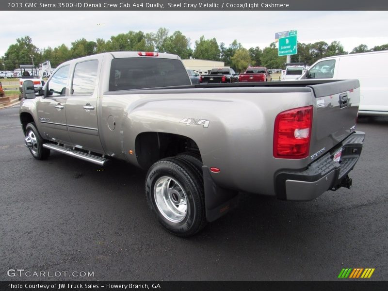 Steel Gray Metallic / Cocoa/Light Cashmere 2013 GMC Sierra 3500HD Denali Crew Cab 4x4 Dually