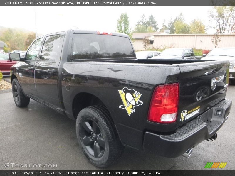 Brilliant Black Crystal Pearl / Black/Diesel Gray 2018 Ram 1500 Express Crew Cab 4x4