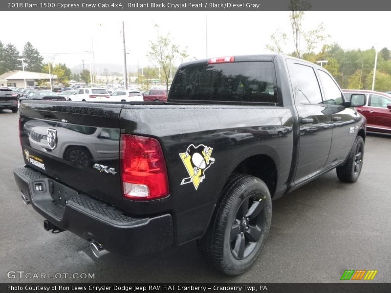 Brilliant Black Crystal Pearl / Black/Diesel Gray 2018 Ram 1500 Express Crew Cab 4x4