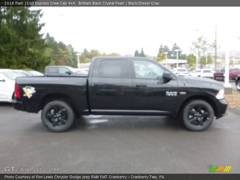 Brilliant Black Crystal Pearl / Black/Diesel Gray 2018 Ram 1500 Express Crew Cab 4x4