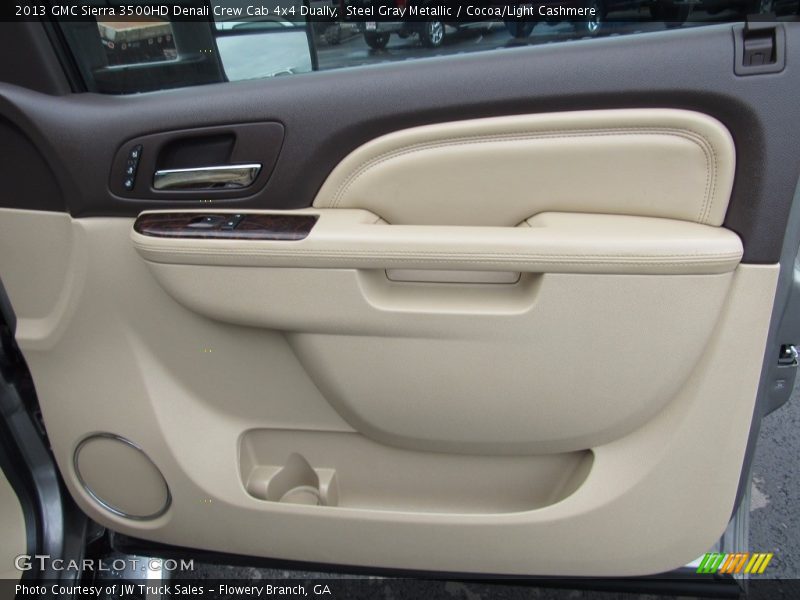 Steel Gray Metallic / Cocoa/Light Cashmere 2013 GMC Sierra 3500HD Denali Crew Cab 4x4 Dually