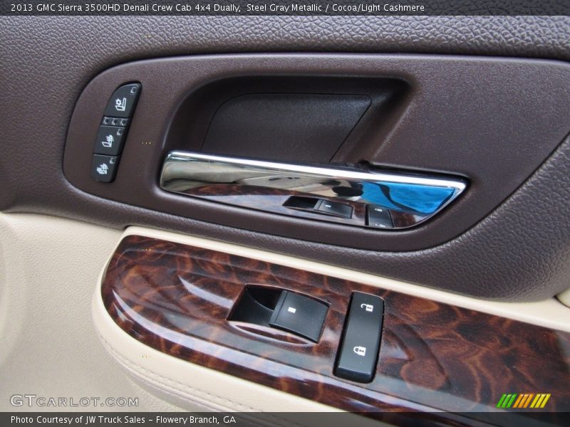 Steel Gray Metallic / Cocoa/Light Cashmere 2013 GMC Sierra 3500HD Denali Crew Cab 4x4 Dually