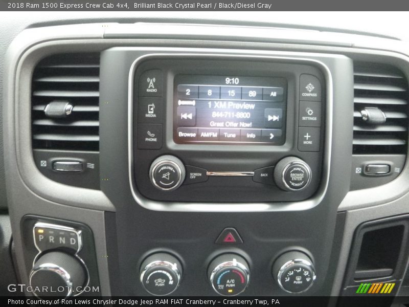 Brilliant Black Crystal Pearl / Black/Diesel Gray 2018 Ram 1500 Express Crew Cab 4x4