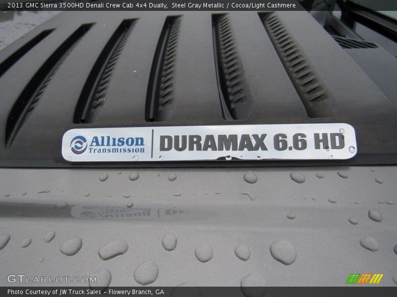 Steel Gray Metallic / Cocoa/Light Cashmere 2013 GMC Sierra 3500HD Denali Crew Cab 4x4 Dually