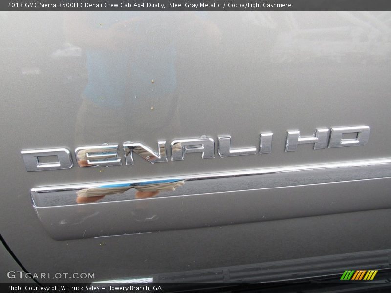 Steel Gray Metallic / Cocoa/Light Cashmere 2013 GMC Sierra 3500HD Denali Crew Cab 4x4 Dually