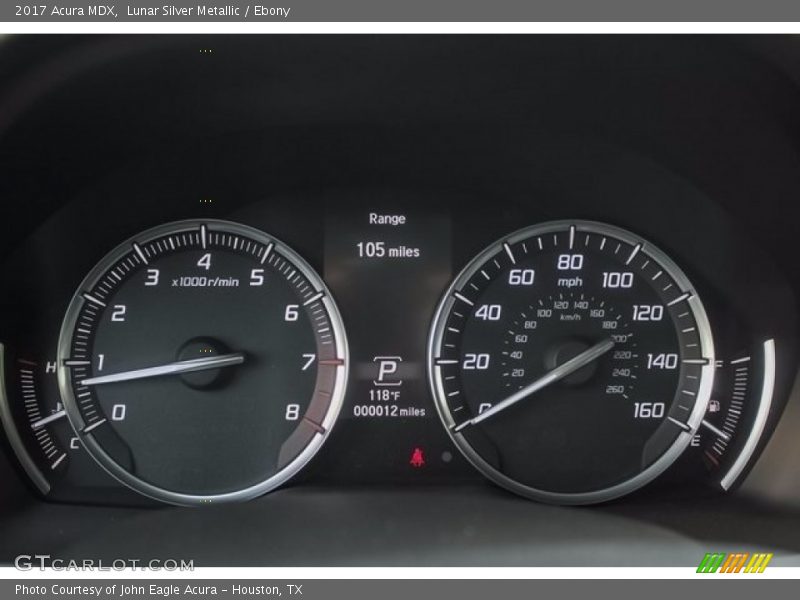 Lunar Silver Metallic / Ebony 2017 Acura MDX