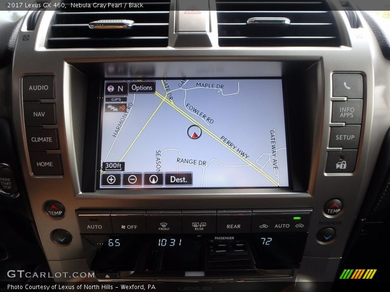 Nebula Gray Pearl / Black 2017 Lexus GX 460
