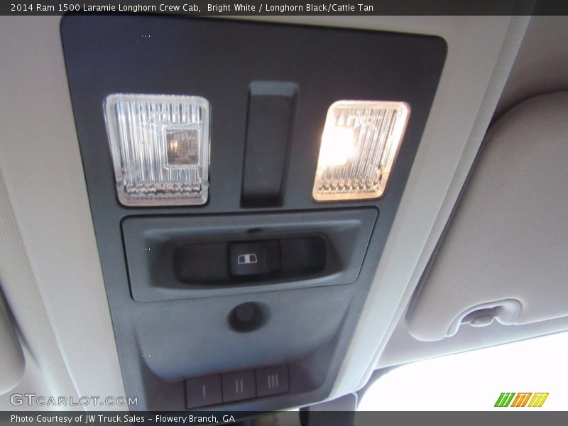 Bright White / Longhorn Black/Cattle Tan 2014 Ram 1500 Laramie Longhorn Crew Cab