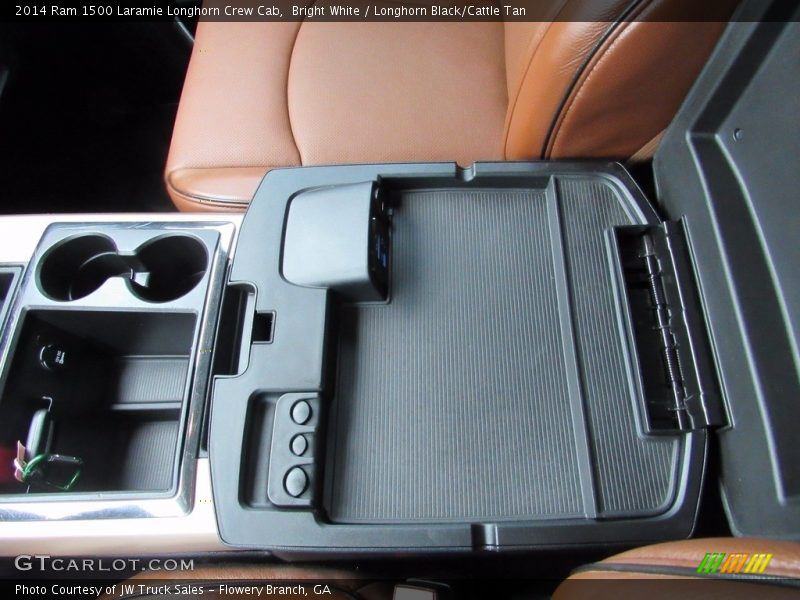 Bright White / Longhorn Black/Cattle Tan 2014 Ram 1500 Laramie Longhorn Crew Cab